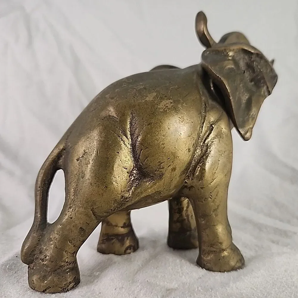 Statue Brass Elephant Solid 5.5